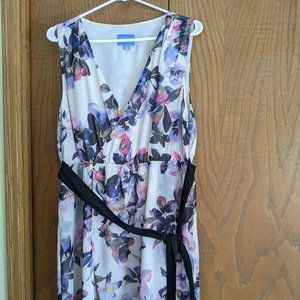 Simply Vera Wang white floral dress XL